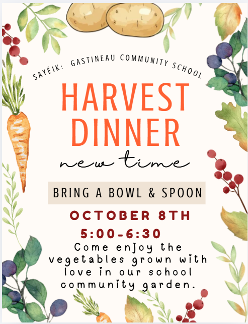 Harvest Dinner - Sept. 25